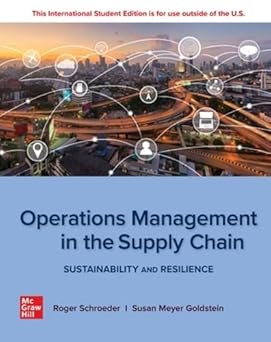 [PRINT] Operations Management In The Supply Chain: Sustainability and Resilience: 2024 Release 