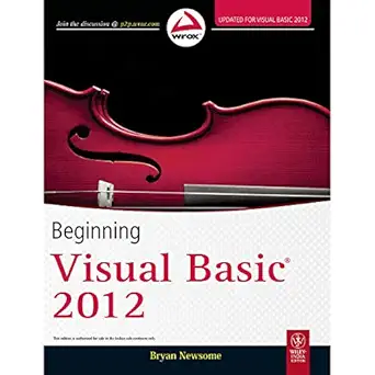 Update for Visual Basic 2012 Beginning Visual Basic 2012