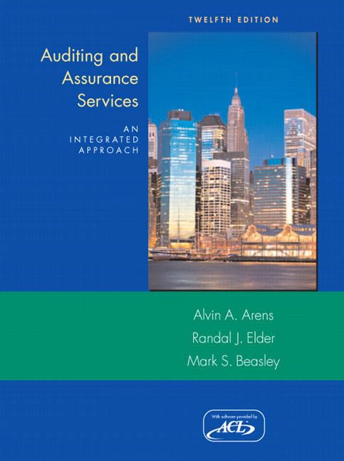 Auditing Assurance Servicecs An Integrated Approach