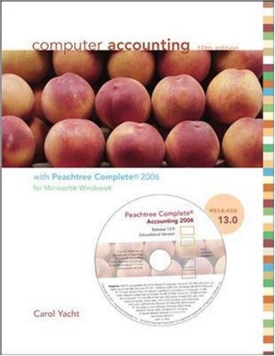 Computer Accounting with Peachtree Complete 2006