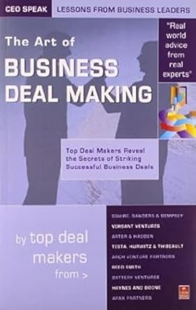 CEO Speak The Art of Business Deal Making