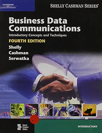 Business Data Communications Introductory Concepts and Techniques