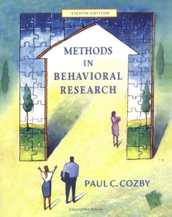 Methods in Behavioral Research 