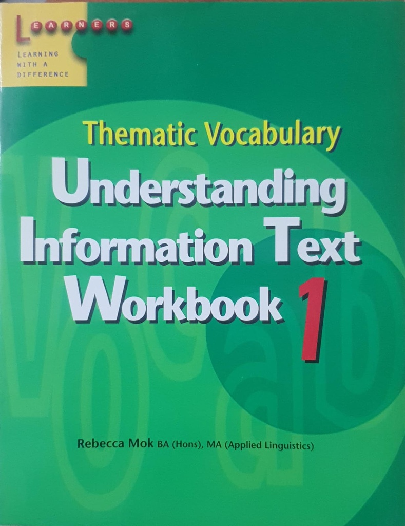 Thematic Vocabulary Understanding Information Text Workbook 1 