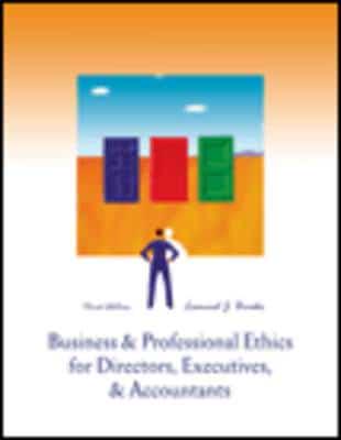 Business and Professional Ethics for Directors, Executives and Accountants