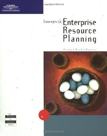 Concept in Enterprise Resource Planning