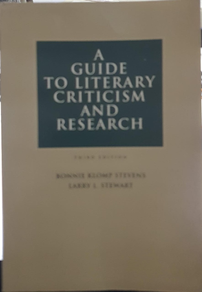 A Guide to Literary Criticism and Research