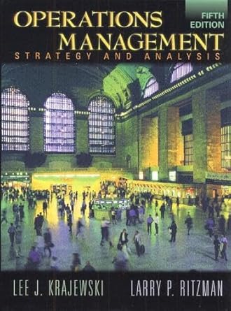 Operations Management Strategy and Analysis