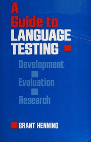 A Guide to Language Testing