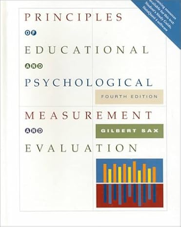 Principles of Education and Psychological Measurement and Evaluation