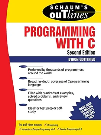 Schaum's Outlines Programming with C 
