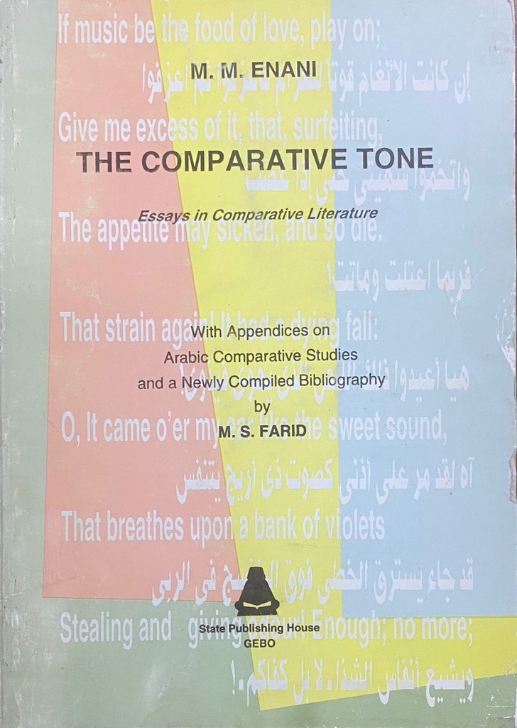 The Comparative Tone Essays in Comparative Literature