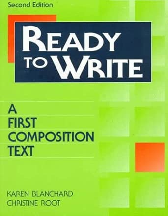 Ready to Write A Frist Composition Text