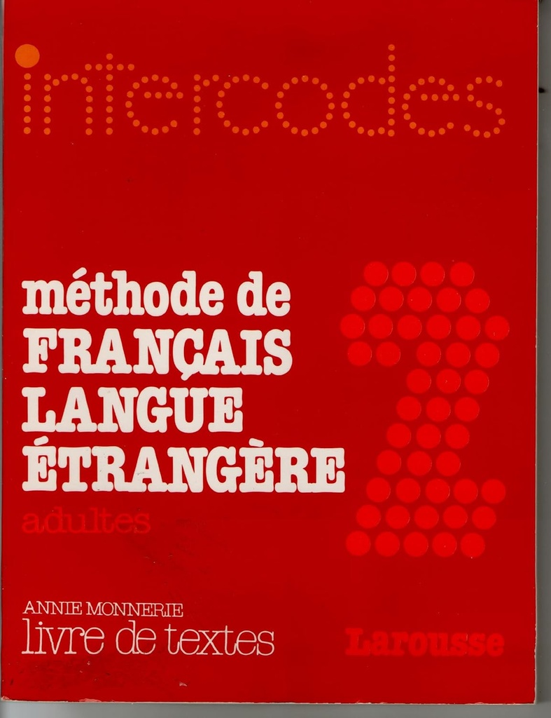 Intercodes (2) Methode de Francais Langue Etrangere Adults