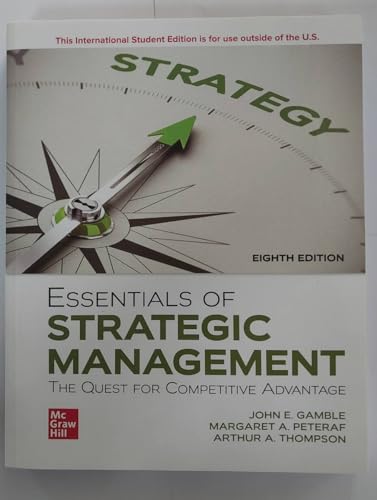 [PRINT] Essentials of Strategic Management: The Quest for Competitive Advantage