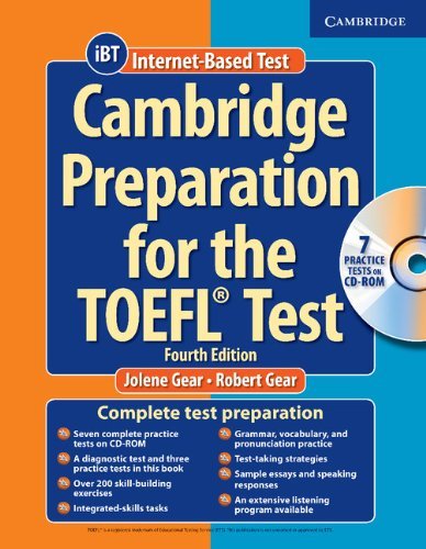 Cambridge Preparation for the TOEFL Test (Book & CD-ROM) 4th Edition