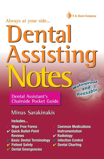 [9780803638228] Dental Assisting Notes: Dental Assistant's Chairside Pocket Guide 