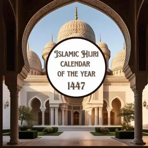 [9798283974910] Islamic Hijri Calendar of The Year 1447: Muharram 1447 to Dhul Hijjah 1447, June 2025 to July 2026 , With Islamic Occasions and Year in a Glance