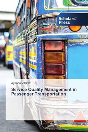 [9786202315784] Service Quality Management in Passenger Transportation