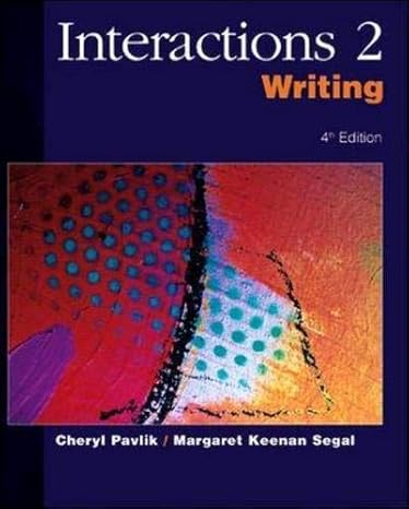 [9780072469097] Interactions 2 Writing