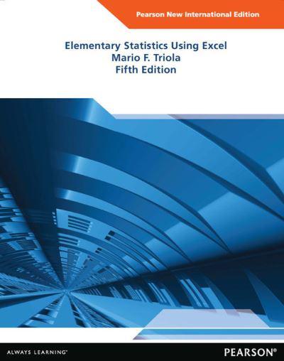 [9781292041766] Elementary Statistics Using Excel