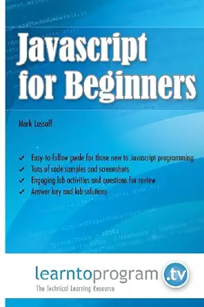 [9780988842953] Javascript for Beginners