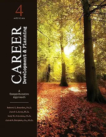 [9781465200068] Career Development and Palnning A Comprehensive Approach