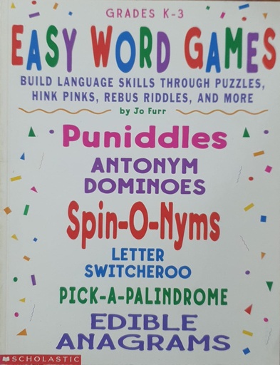 [078073674756] Easy Word Games Grades K-3