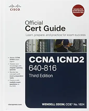 [9781587204357] Official Cert Guide Learn Prepare and Practice for Exam Success