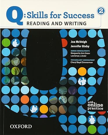 [9780194756235] Q Skills For Success (2) Reading and Writing