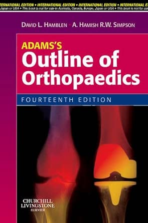 [9780702030604] Adam's Outline of Orthopaedics
