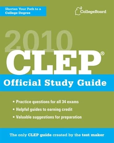 [9780874478532] CLEP Official Study Guide 2010