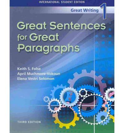[9781424071111] Great Writing (1) Great Sentences Great Paragraphs