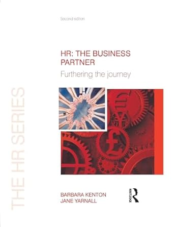 [9781856178471] HR: The Business Partner Furthering the Journey