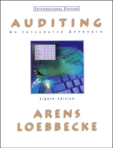 [9780130869159] Auditing An Integrated Approach