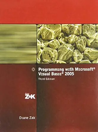 [9781418836740] Programming with Microsoft Visual Basic 2005