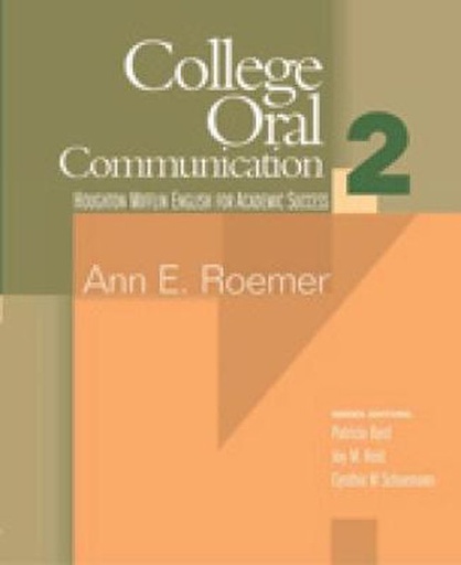 [9780618230174] College Oral Communication (2) Houghton Mifflin English for Academic Success