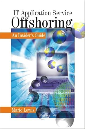 [9780761935254] IT Application Service Offshoring An Insider's Guide