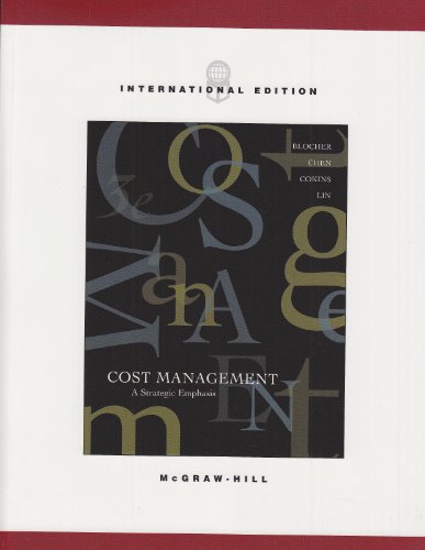 [9780071112109] Cost Management A Strategic Emphasis
