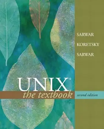 [9780321227317] Unix The Textbook