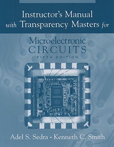 [9780195172683] Instructor's Manual and Transparency Masters for Microelectronic Circuits