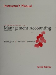 [9780131440876] Introduction to Management Accounting