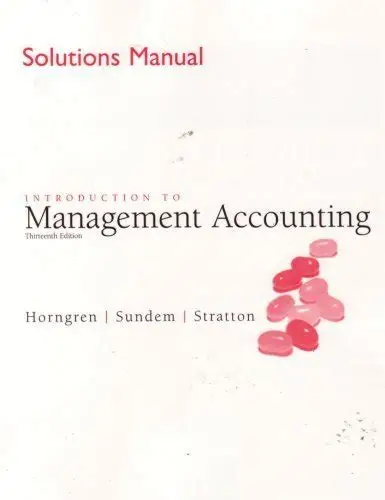 [9780131440852] Introduction to Management Accounting