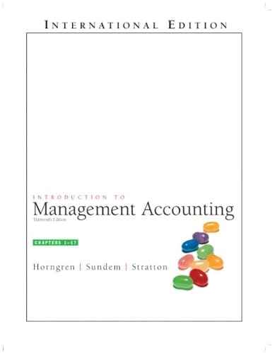 [9780131273078] Introduction to Management Accounting