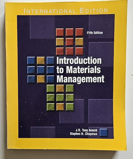 [9780131230453] Introduction to Materials Management