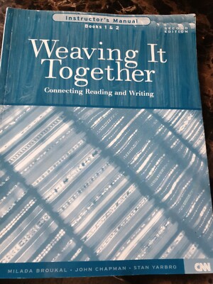 [9780838448076] Weaving It Together (1 & 2) Connecting Reading and Writing - Instructor's Manual, 2nd Edition