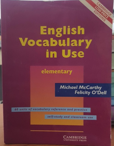 [9780521003162] English Vocabulary in Use - Elementary Without CD