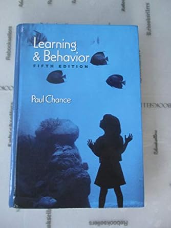 [9780534598686] Learning and Behavior 