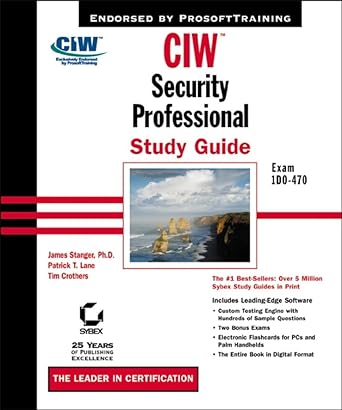 [9780782140842] CIW Security Professional Study Guide (Exam 1D0-470)