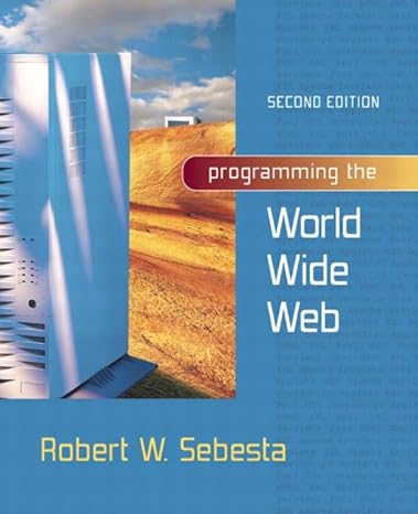 [9780321149459] Programming The World Wide Web